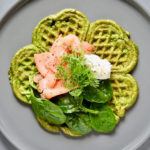 Spinatvafler med laks 3 Spinatvafler-med-laks