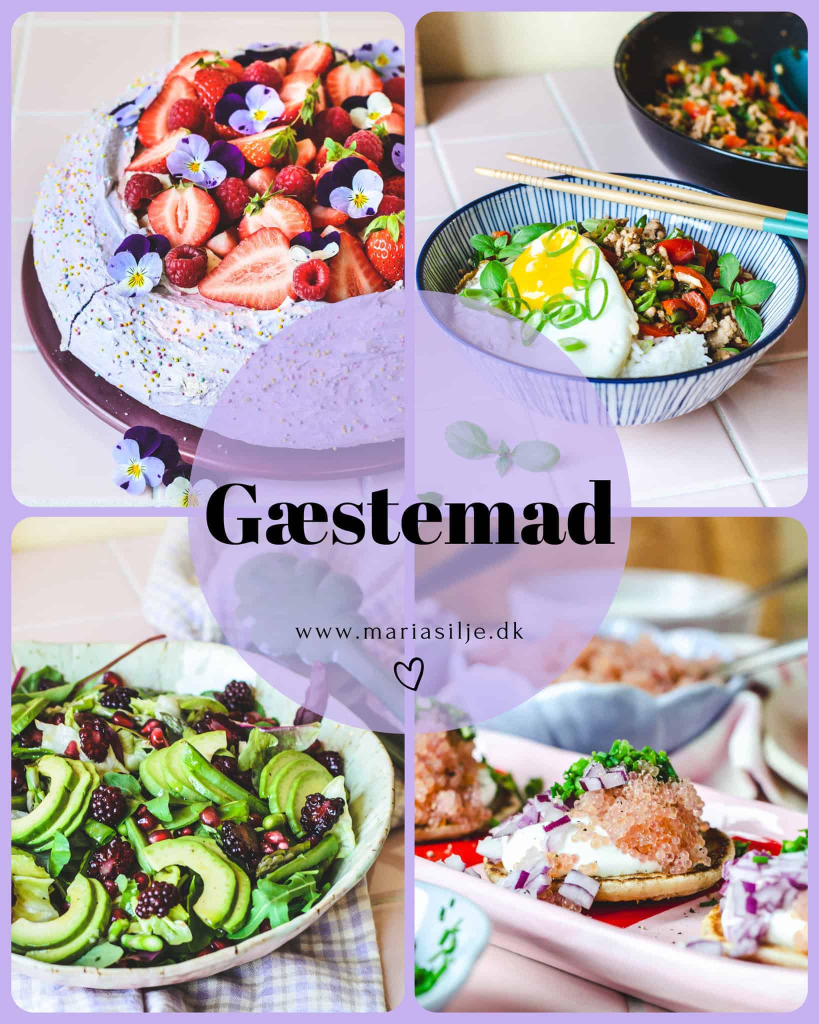 Nem gæstemad, opskrifter på alt fra forret og hovedret til salater og desserter