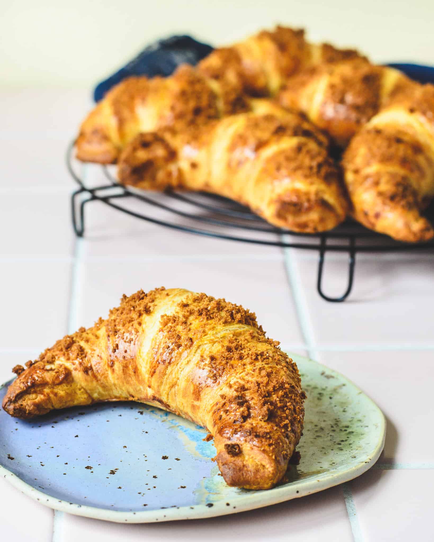 Sprød biscoff croissant